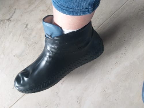 Customer photo review of Unisex Wasserdichte Silikon Überschuhe, ein Paar