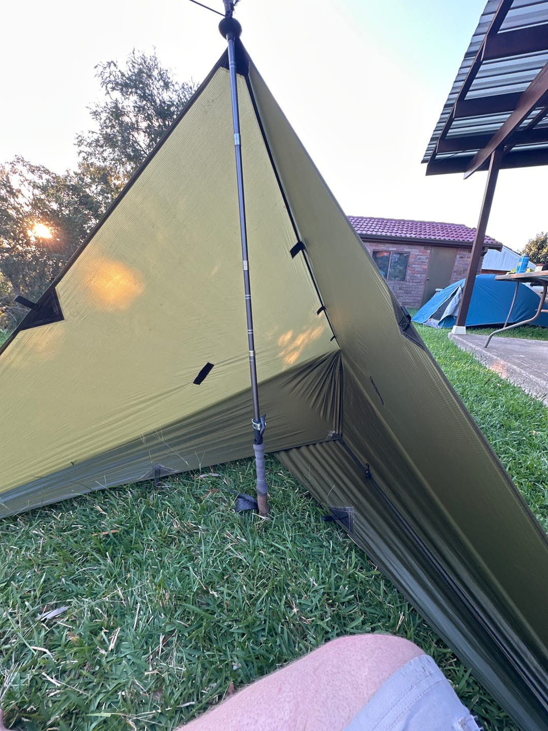 Customer photo review of 3m x 3m Lightweight Tarp