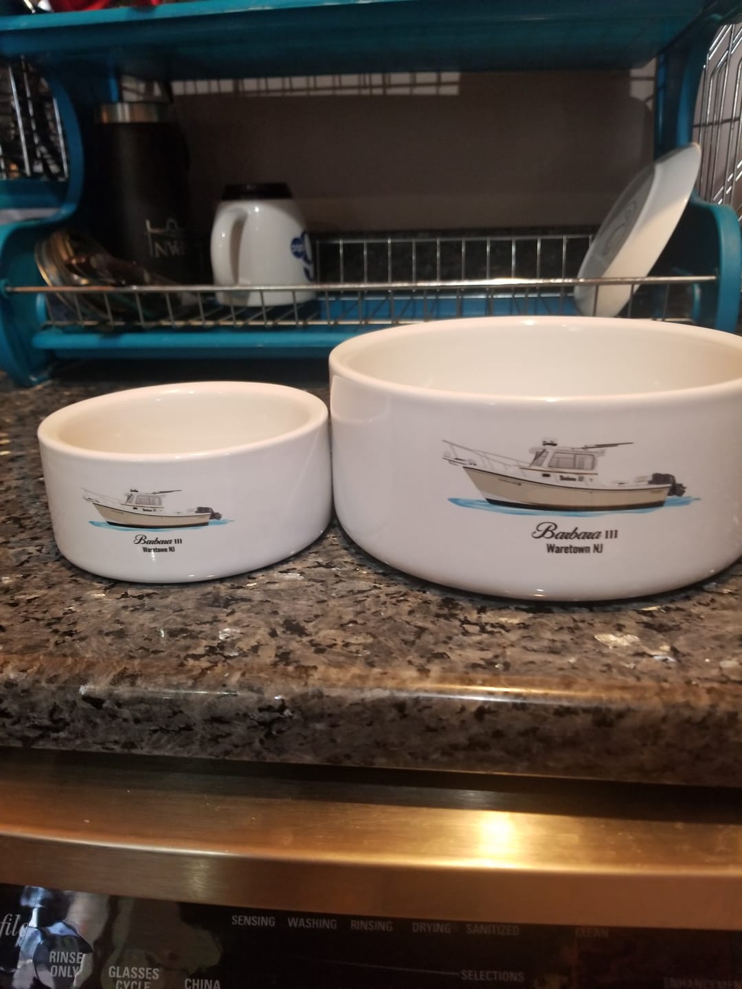 Customer photo review of Custom Pet Bowls