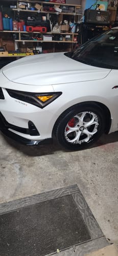 Customer photo review of CUSTOM 2 PIECE FORGED WHITE & BLACK WHEELS: RV-DS016