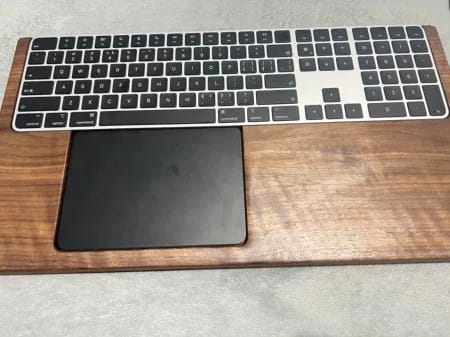 Customer photo review of Apple Magic Keyboard Tray Walnut