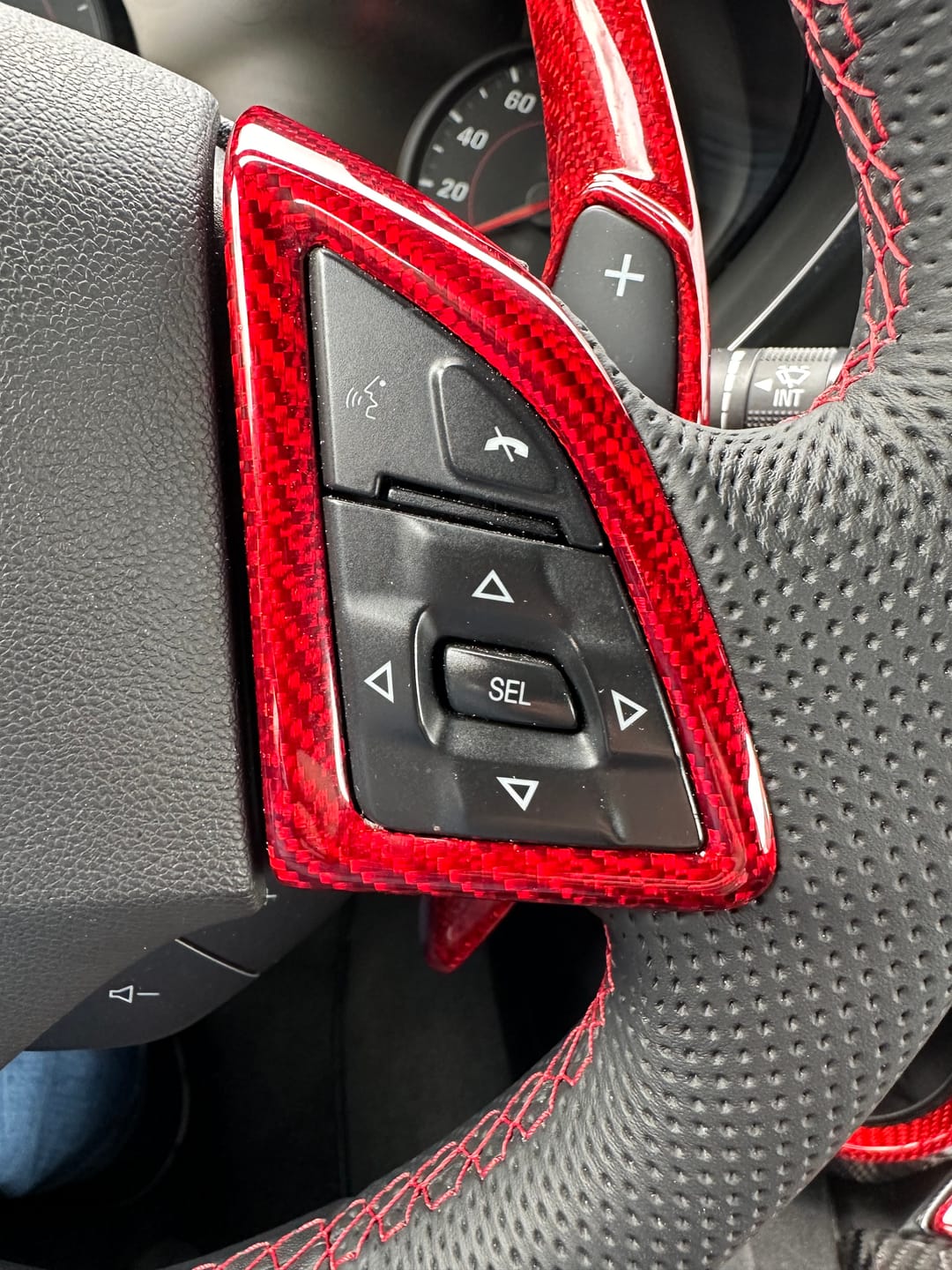 Customer photo review of Steering Wheel Full Chrome Delete Cover For 2016-2023 6th Gen Chevy Camaro
