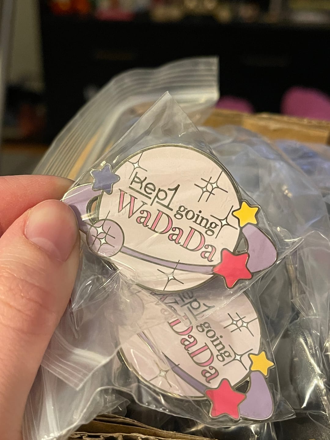 Customer photo review of Custom Enamel Pins