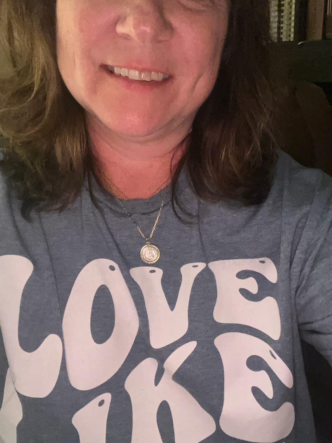 Customer photo review of Mother Mary Necklace