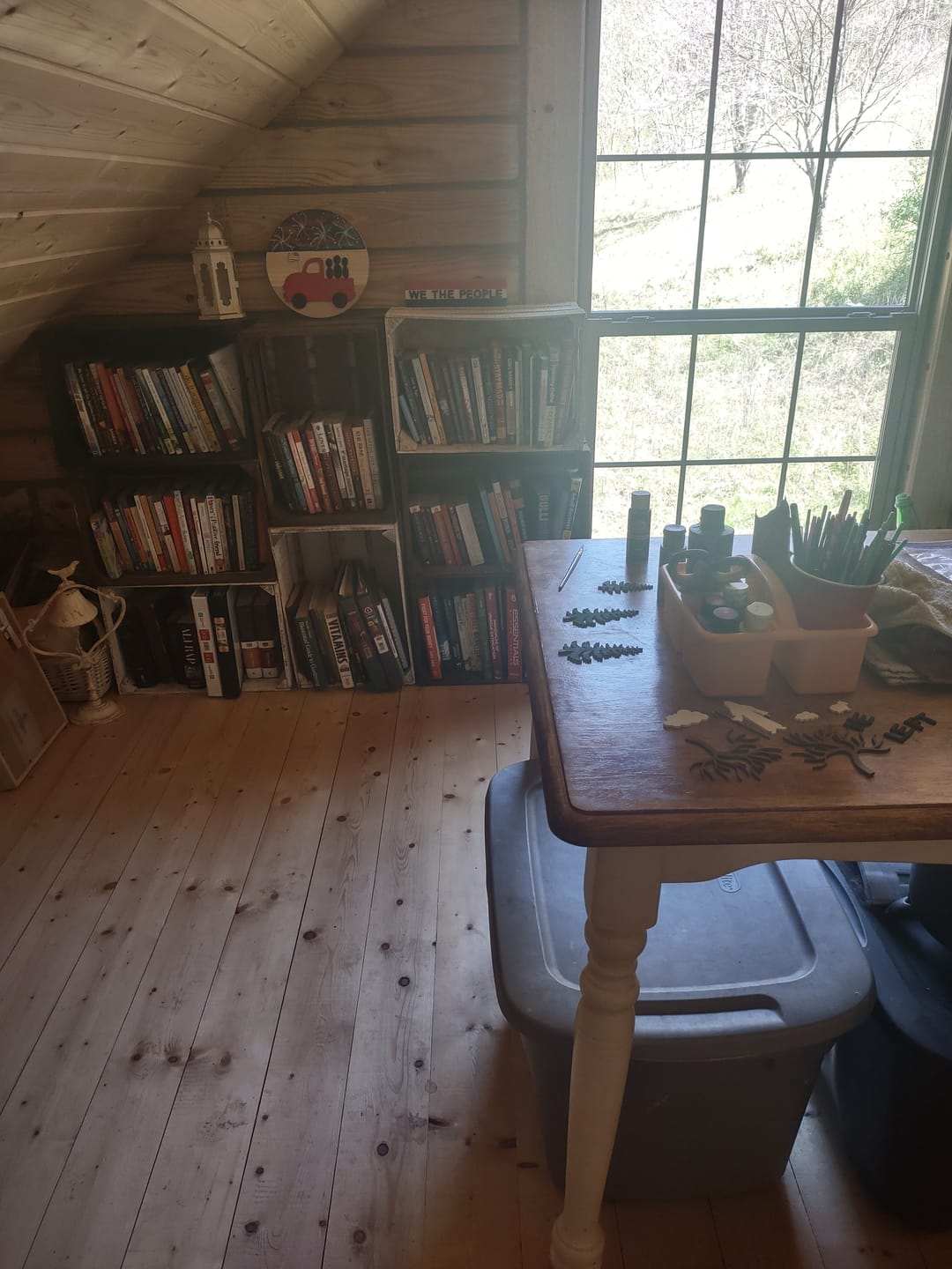 Customer photo review of Unfinished Wood Pine Tree Shape - Craft - up to 36"