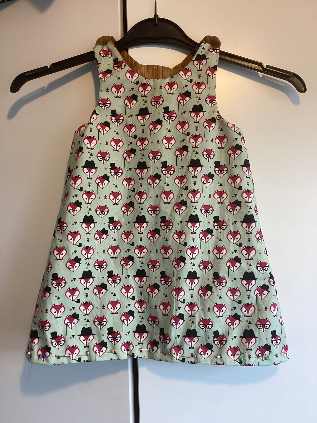 Customer photo review of Fancy Foxes Rose & Hubble Cotton Poplin Fabric