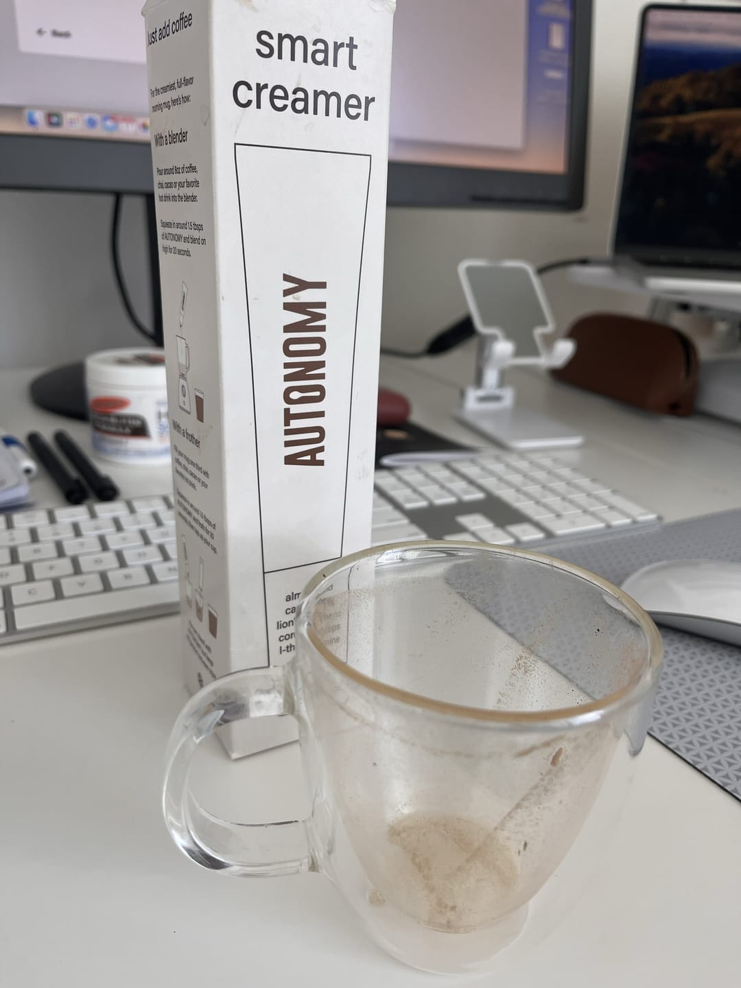 Customer photo review of 10 Servings AUTONOMY Smart Creamer