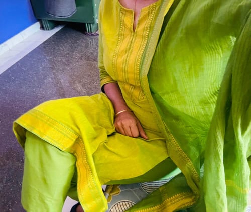 Customer photo review of Green Valley- Cotton Kurti Set