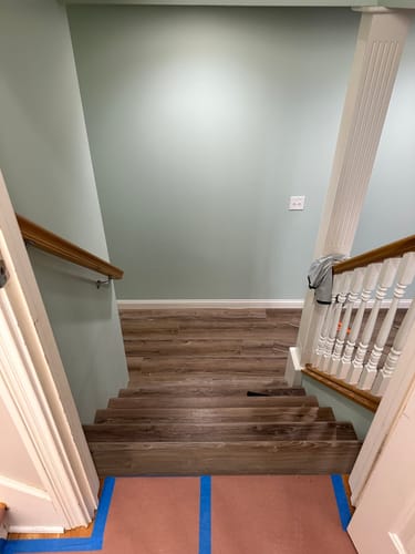 Customer photo review of Hickory Presideo Stair Tread