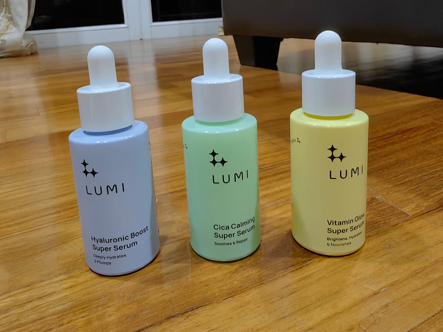 Customer photo review of Super Serum Trio
