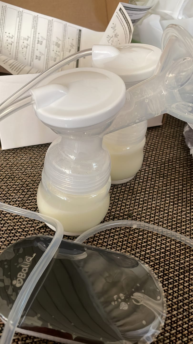 Customer photo review of Extractor de leche doble