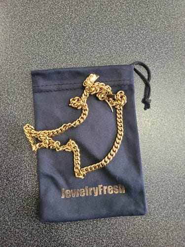 Customer photo review of 6mm 14K Gold IP Premium Miami Cuban Chain