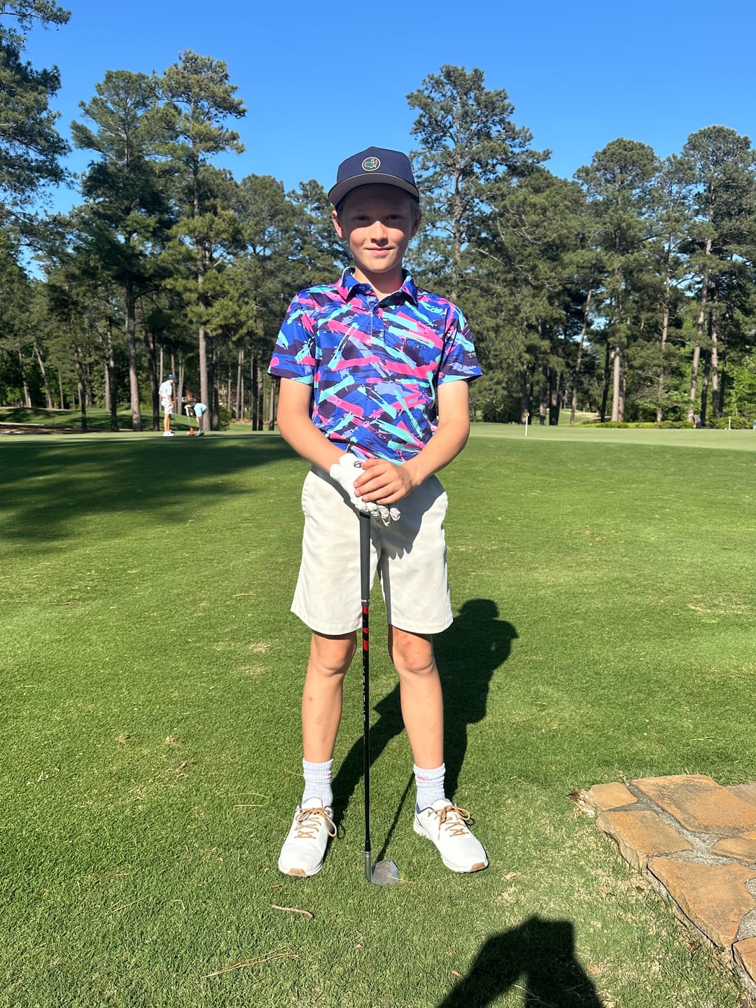 Customer photo review of 8-Track Youth Golf Polo