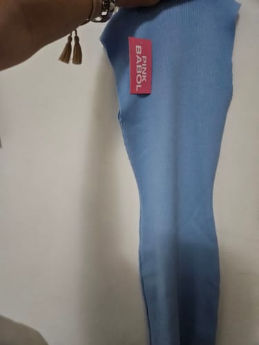 Customer photo review of Tubino Lupetto smanicato in viscosa