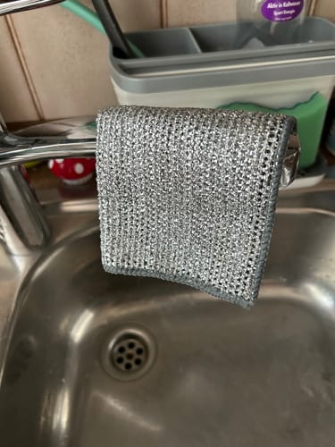 Customer photo review of Multifunktionales kratzfestes Drahtgeschirrtuch