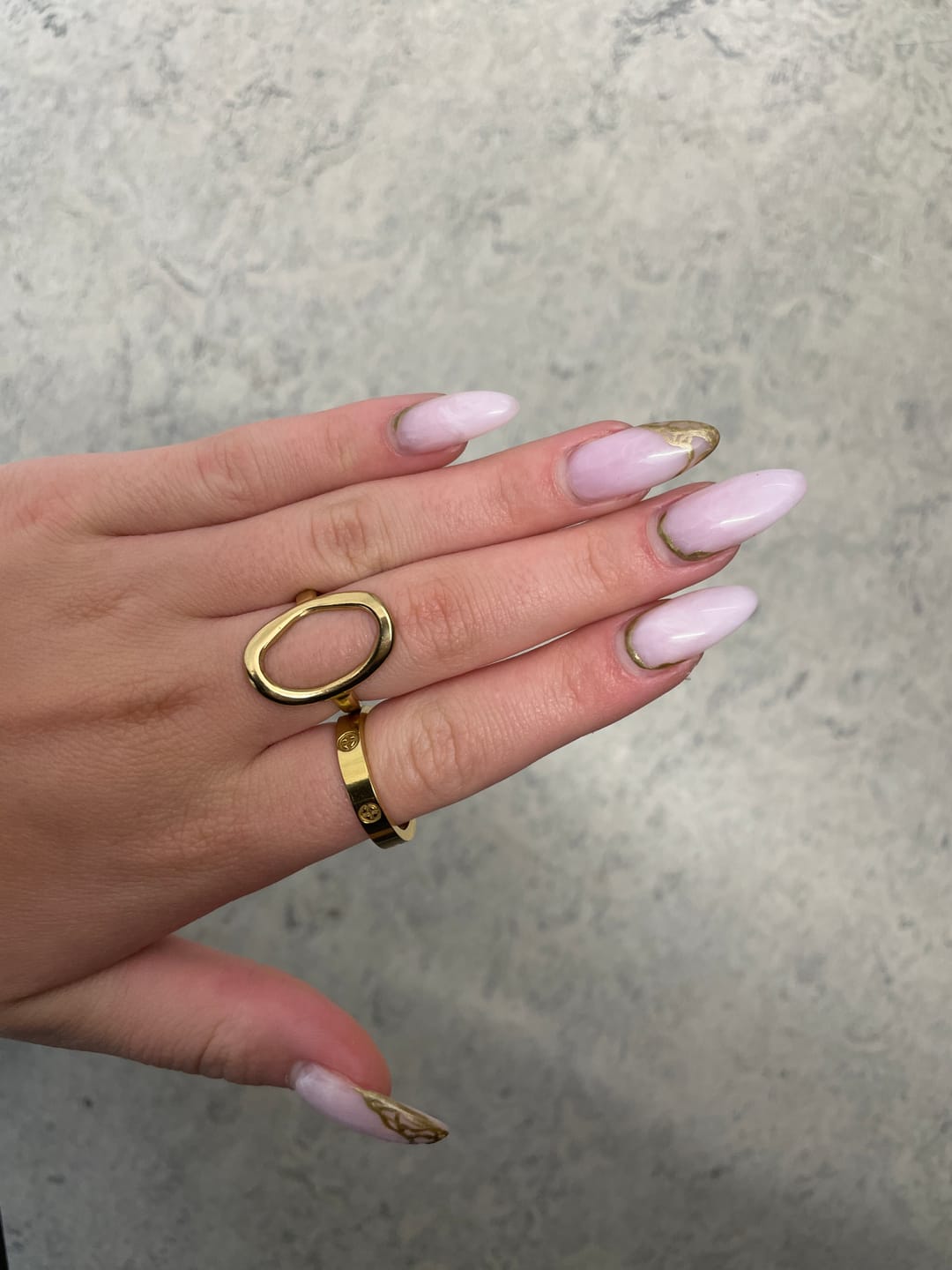 Customer photo review of Carolina Ring | 18K vergoldet