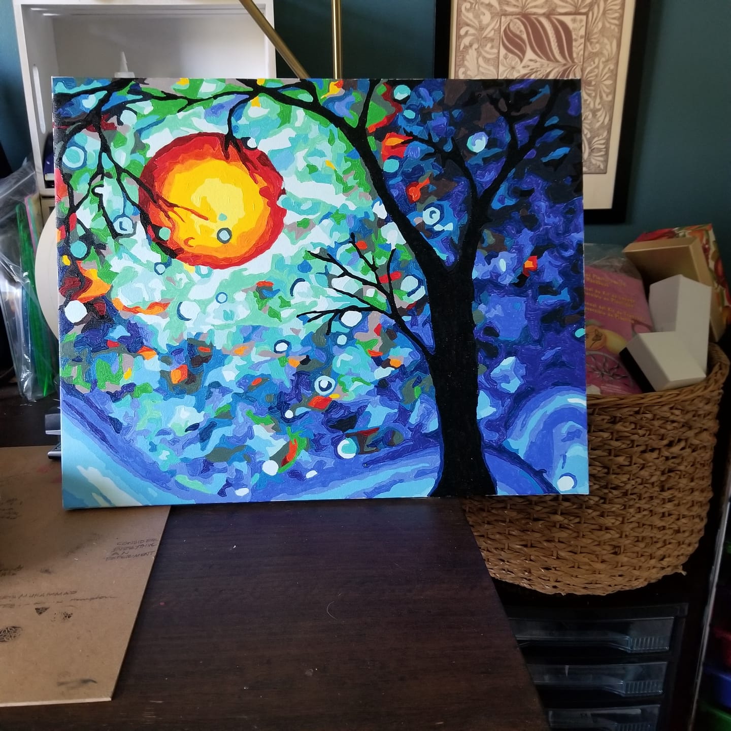 Customer photo review of Blue Essence - Paint by Numbers