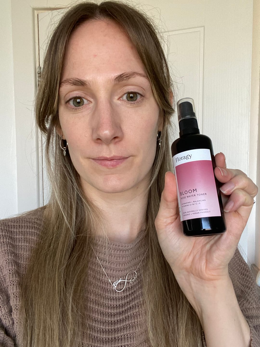 Customer photo review of Bloom – Organic Rose Water Toner
