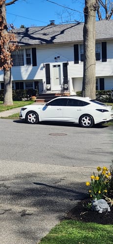 Customer photo review of CUSTOM 2 PIECE FORGED WHITE & BLACK WHEELS: RV-DS016