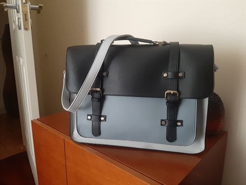 Customer photo review of Sombre Vintage Briefcase
