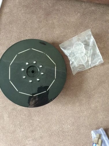 Customer photo review of Solar Water Fountain