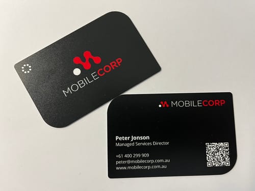 Customer photo review of Tapt Custom Digital Business Card