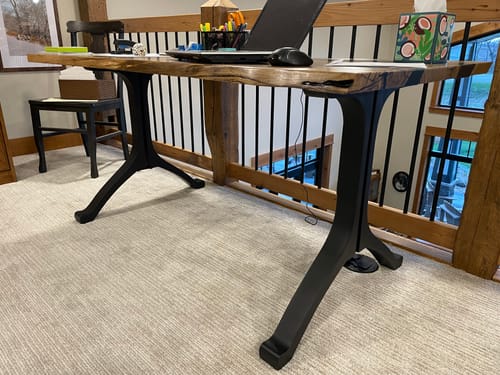 Customer photo review of Furniture Legs 401 Wishbone 28H Modern Metal Dining Table Legs