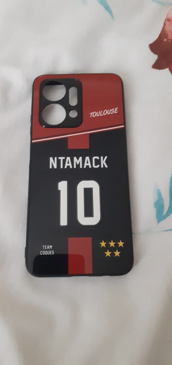 Customer photo review of Coque rugby TOULOUSE RUGBY personnalisable - TEAMCOQUES