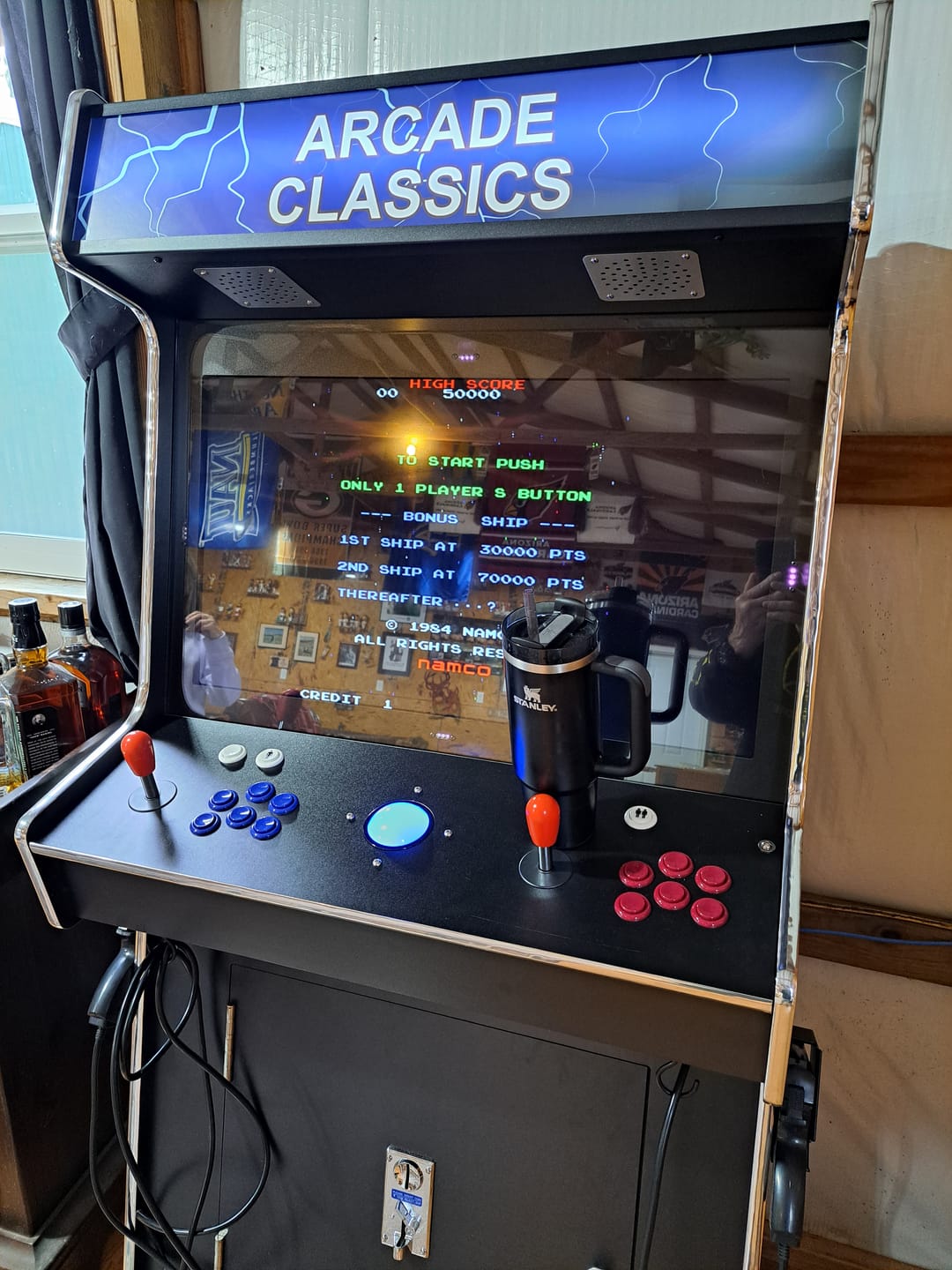 Customer photo review of 2 PLAYER STANDUP Arcade Machine With 2 shooting Guns 4600 Games Multi-cade  Upright Retro Cabinet Black
