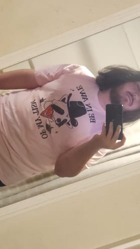 Customer photo review of Be in Awe of my 'Tism (Raccoon Cowboy) Unisex t-shirt
