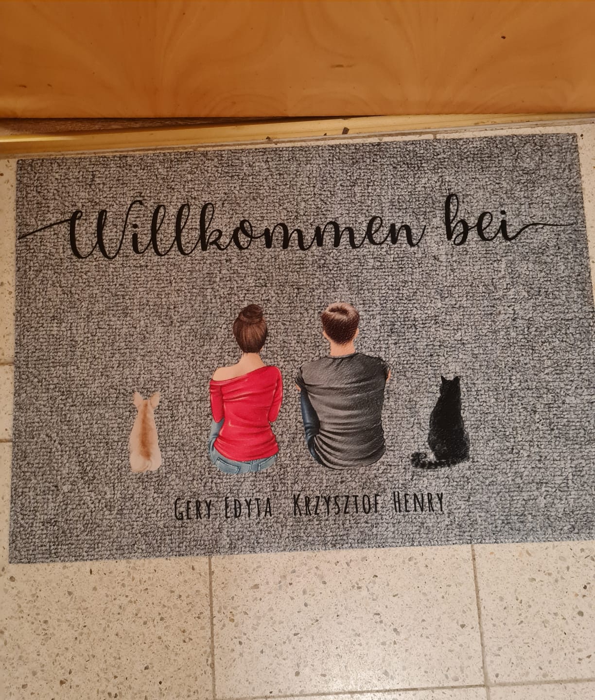 Customer photo review of Pärchen - Individuelle Fußmatte