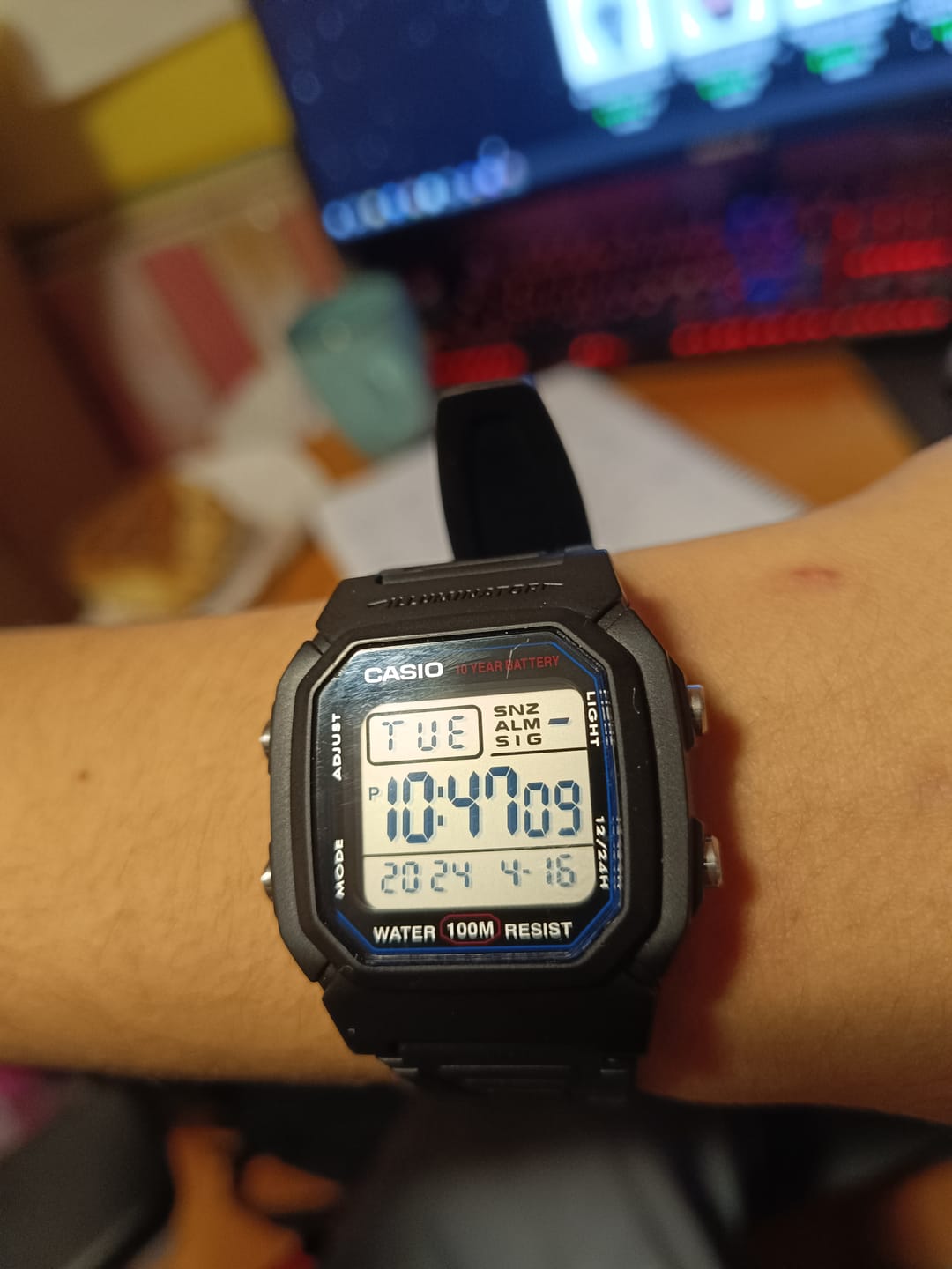 Customer photo review of Reloj Casio Vintage W-800H-1AVDF Líneas Azules