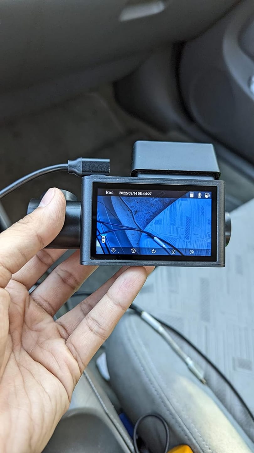 Customer photo review of i07 | 3 Channel 2.5K+1080P+1080P Dashboard Recorder Built-in GPS WiFi