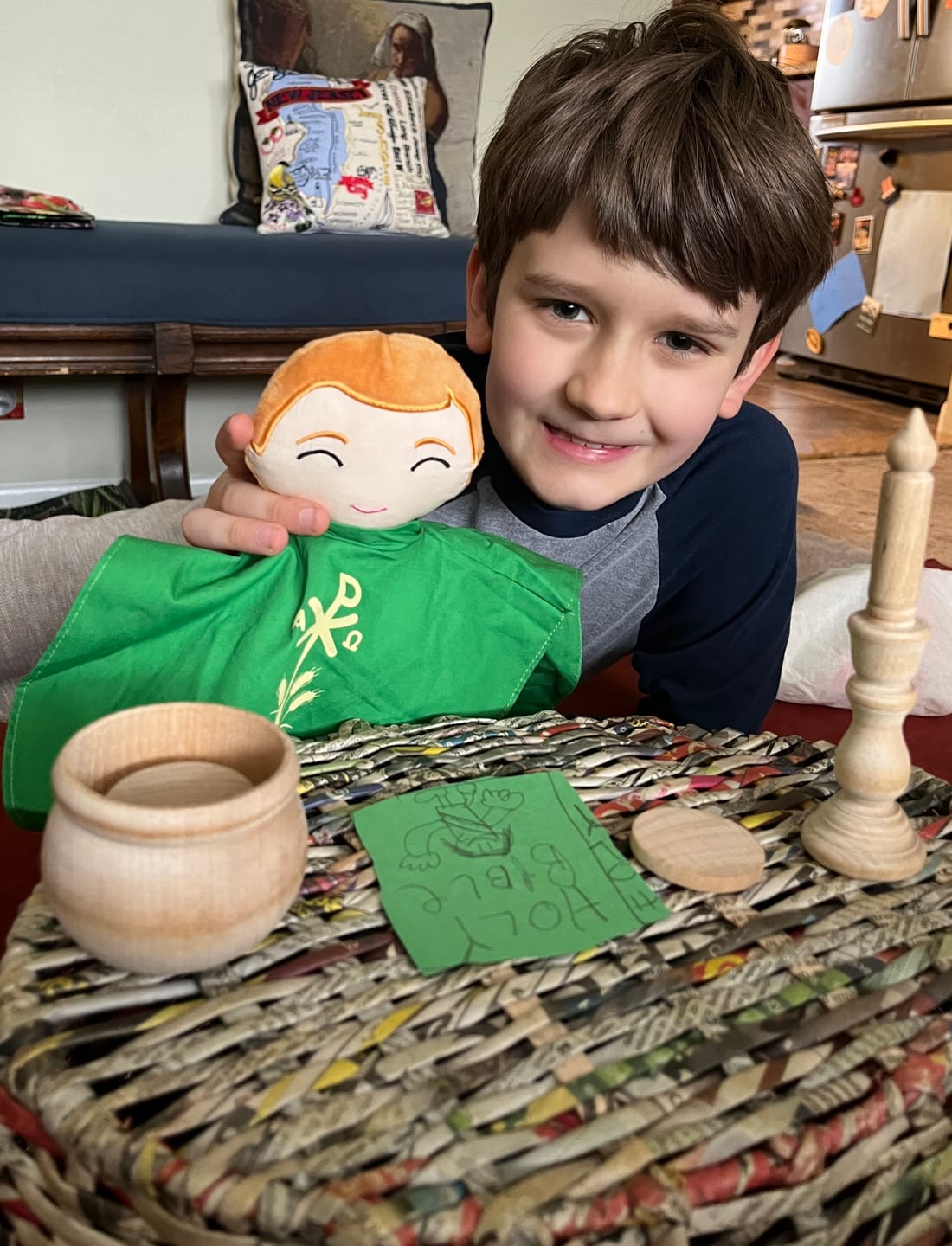 Customer photo review of Father Paul Catholic Priest Rag Doll 14 Piece Set