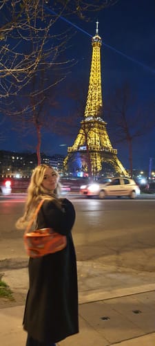 Customer photo review of Golden Poppy Embellished Shoulder Bag