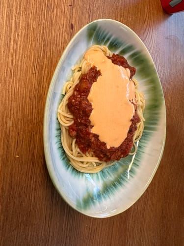 Customer photo review of Coral Verde - Pastaschale grün-weiss reaktiv