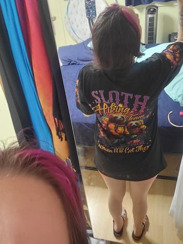Customer photo review of SLOTH HIKING TEAM ALL OVER PRINT - TLNO2110233