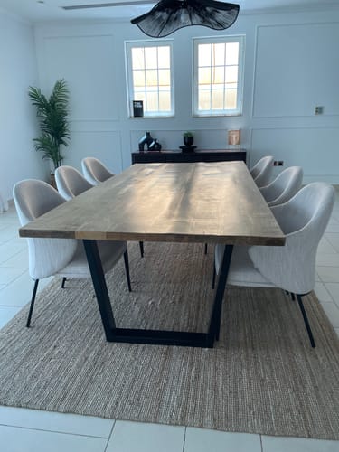 Customer photo review of Mango Wood Dining Table with 4CM Top Thickness (8 Sizes)