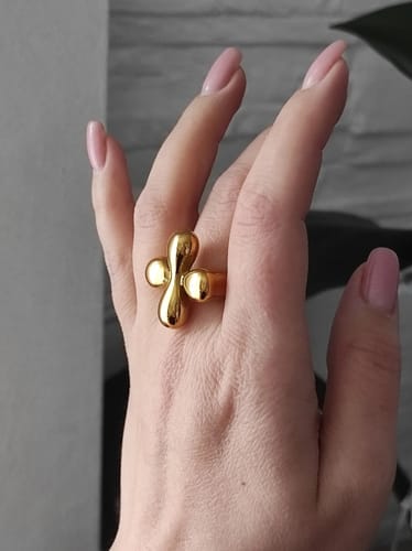 Customer photo review of XL Flower Ring
