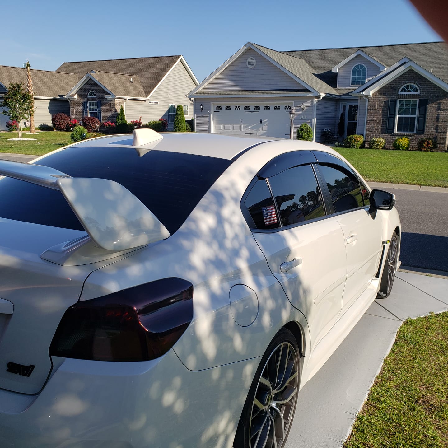 Customer photo review of 2015-21 Subaru WRX | STi Window Visors Wind Deflectors Rain Guards