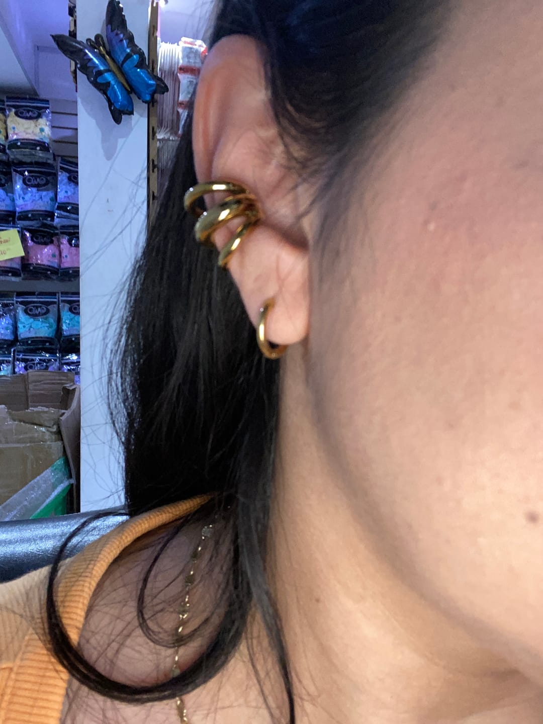 Customer photo review of Ear Cuff Triple