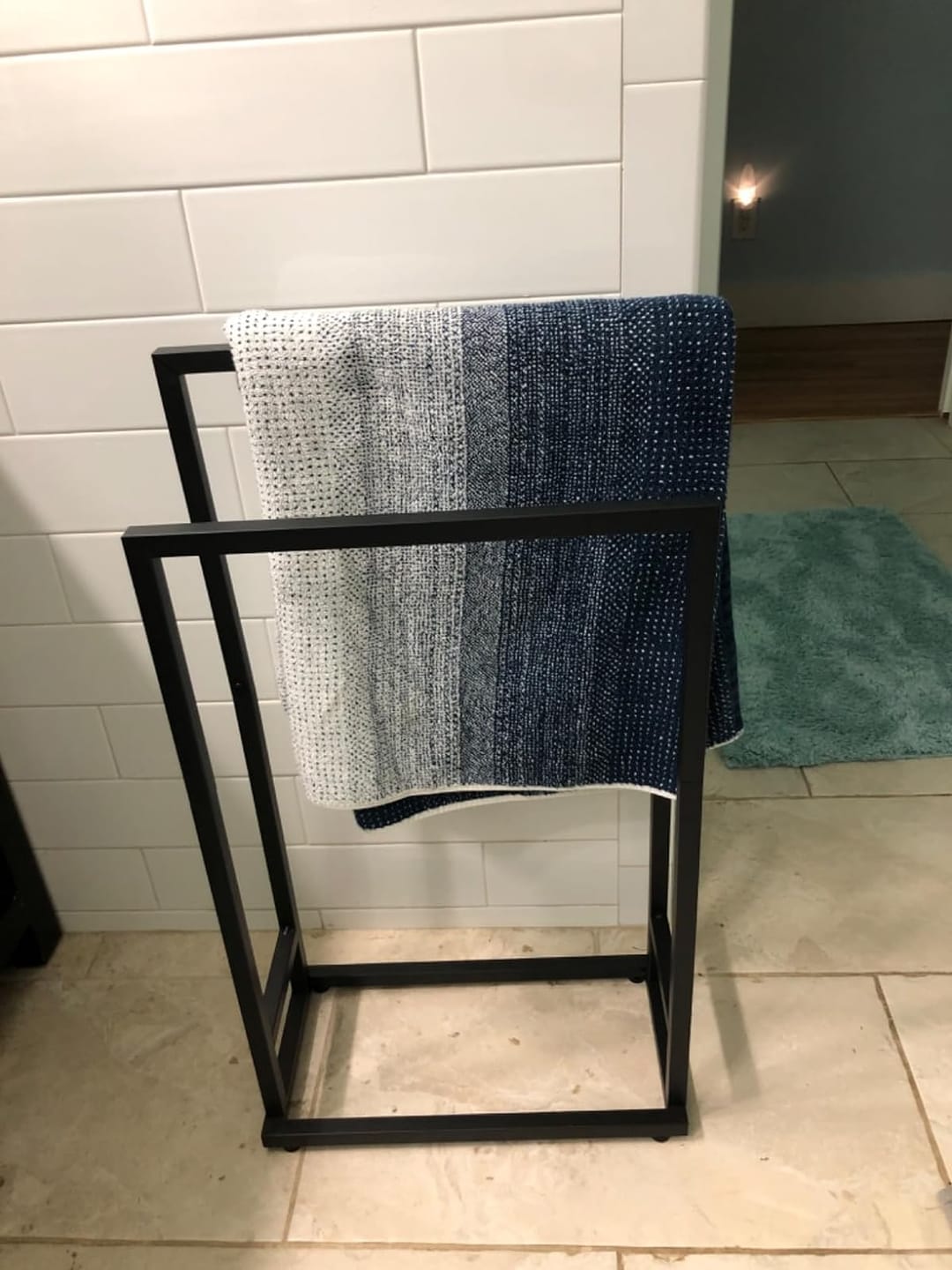 Customer photo review of Free Standing Towel Holder