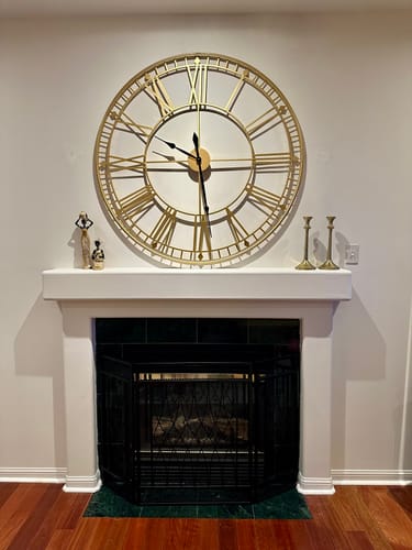Customer photo review of 48" Gold Roman Numeral Wall Clock