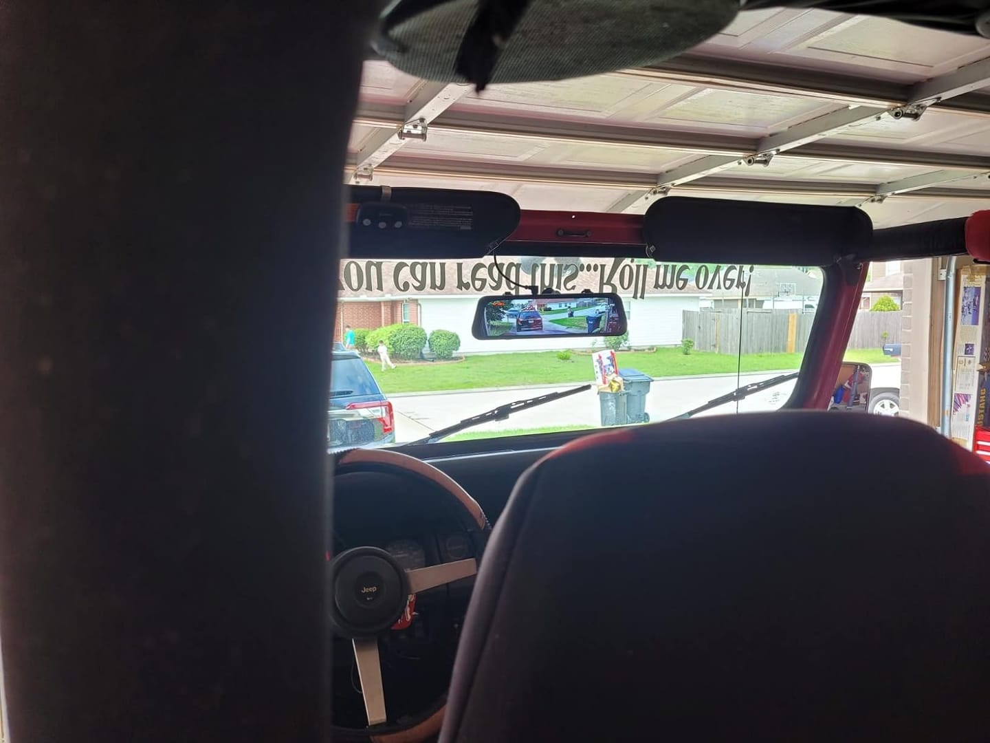 Customer photo review of WOLFBOX G930  Rear View Mirror Camera