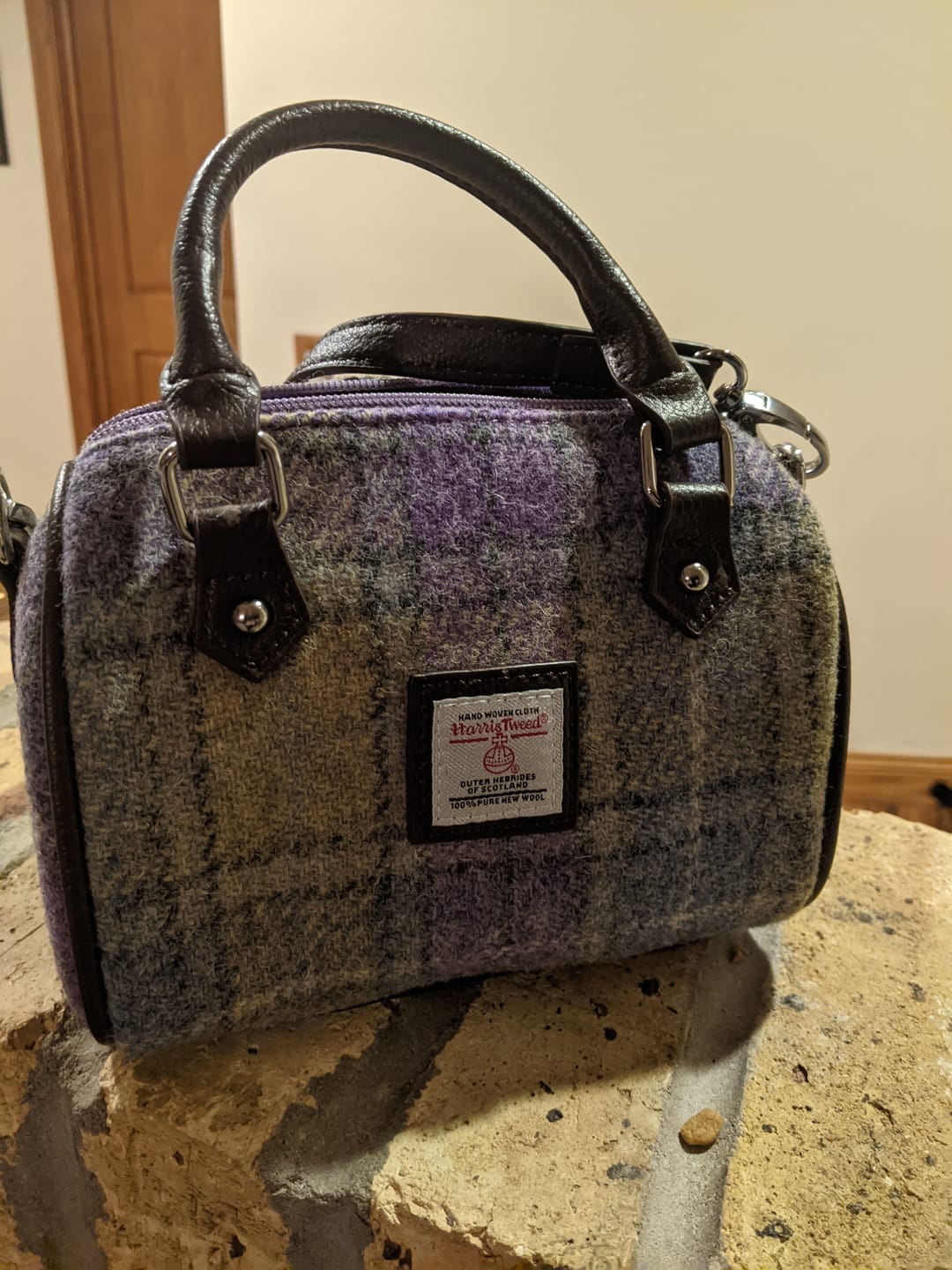 Customer photo review of Harris Tweed Small Tote Bag with Shoulder Strap
