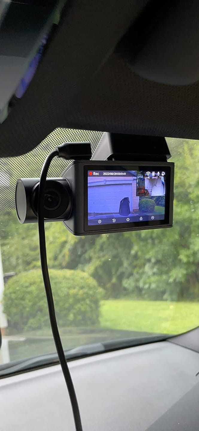 Customer photo review of i07 | 3 Channel 2.5K+1080P+1080P Dashboard Recorder Built-in GPS WiFi