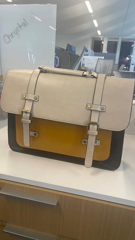 Customer photo review of Sombre Vintage Briefcase