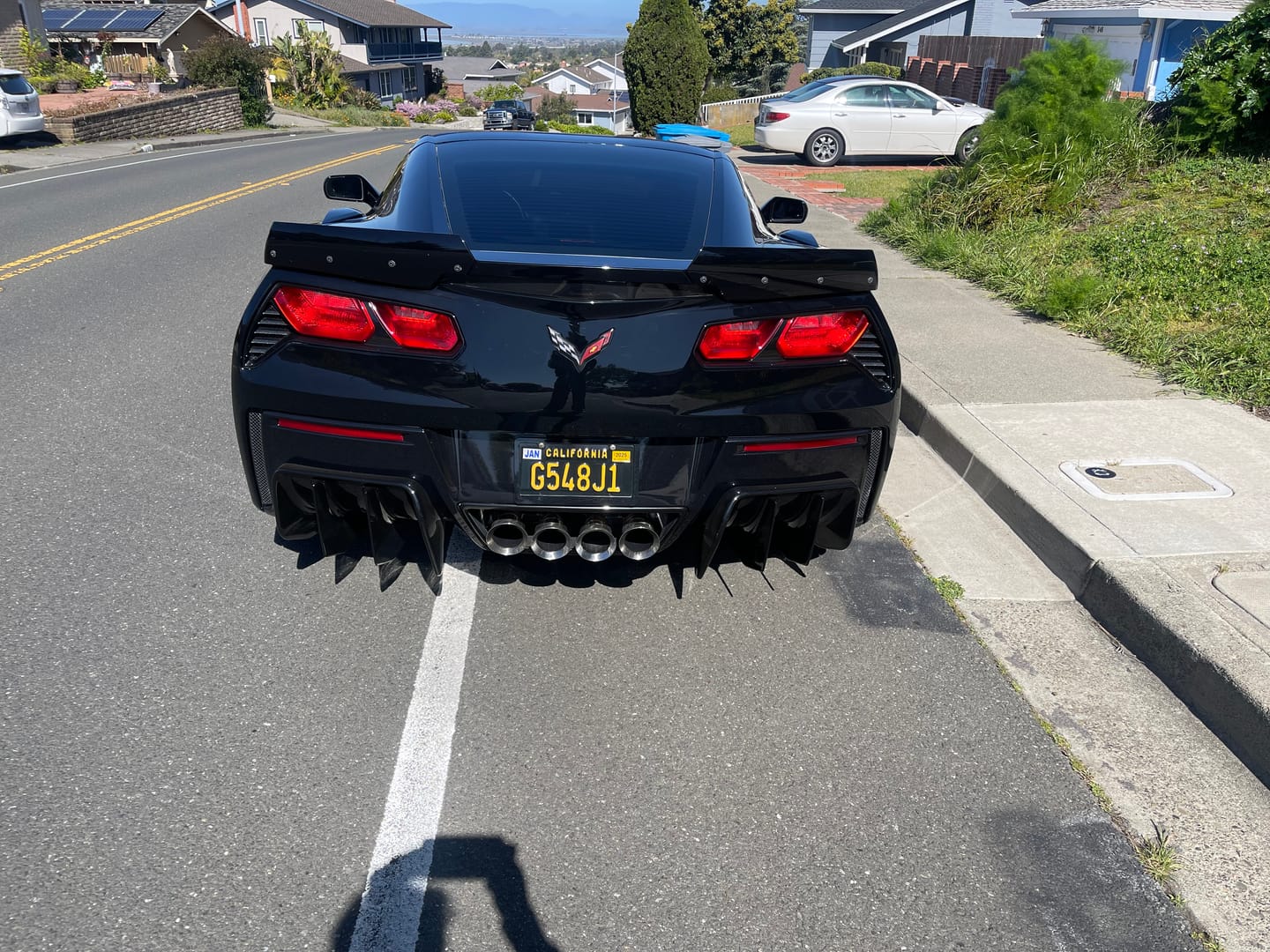 Customer photo review of Chevrolet Corvette C7 Add On Rear Bumper Diffuser