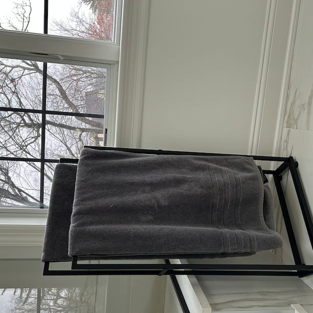 Customer photo review of Free Standing Towel Holder