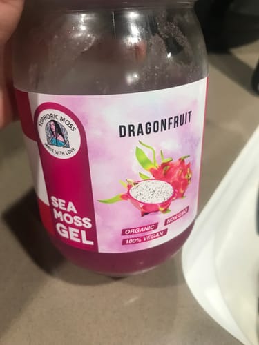 Customer photo review of Dragon Fruit Sea Moss Gel